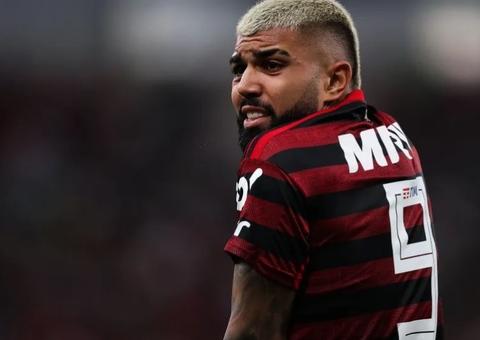 Gabigol posta foto com técnico do Santos, e torcedores do Fla reclamam