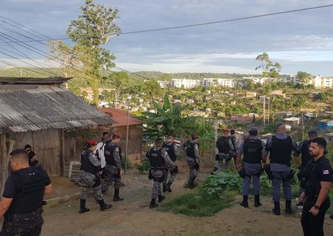 Polícia faz mega operação no Monte Horebe e em áreas vermelhas em Manaus