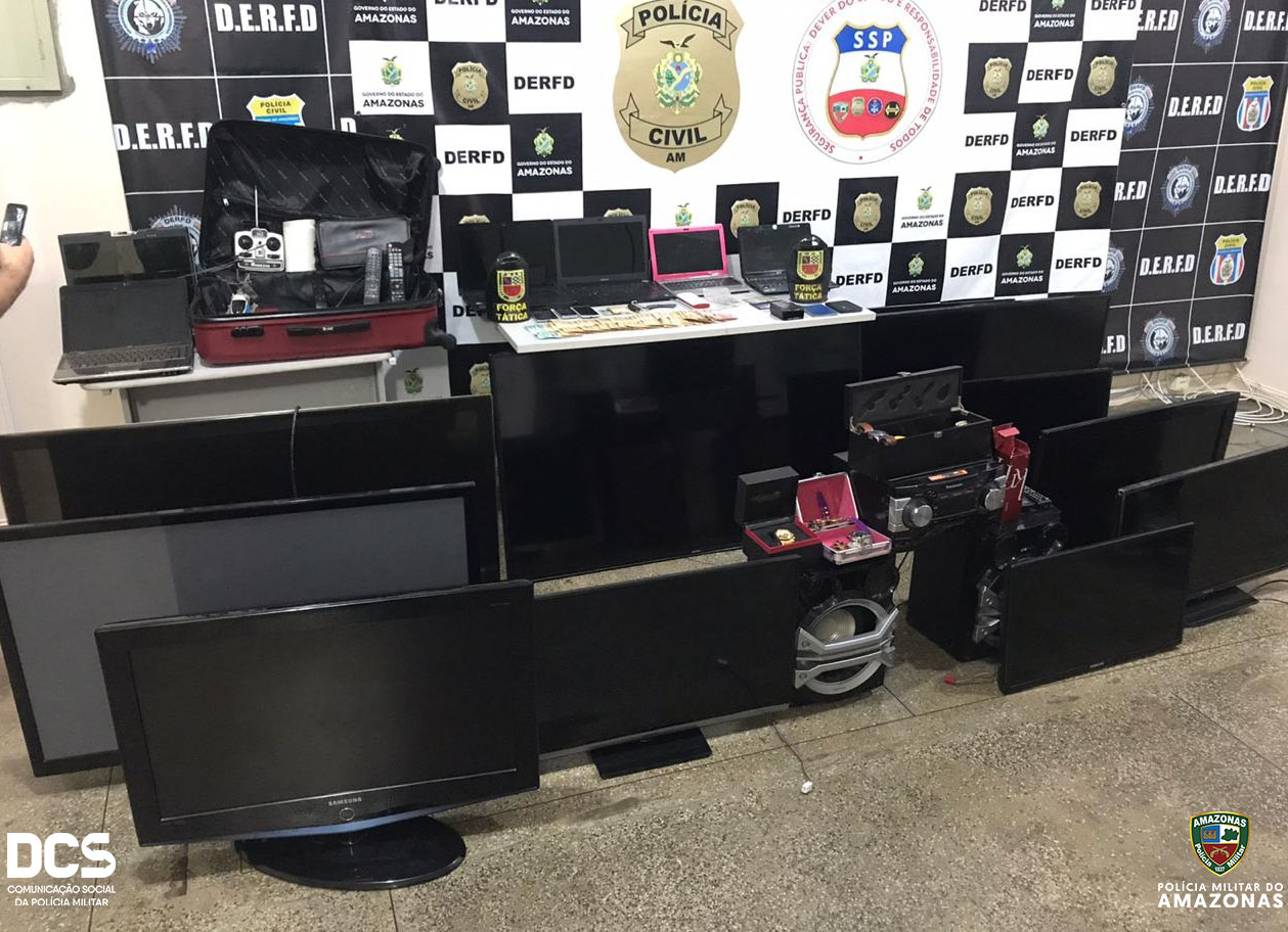 Grupo é preso em flagrante após roubar casa em Manaus