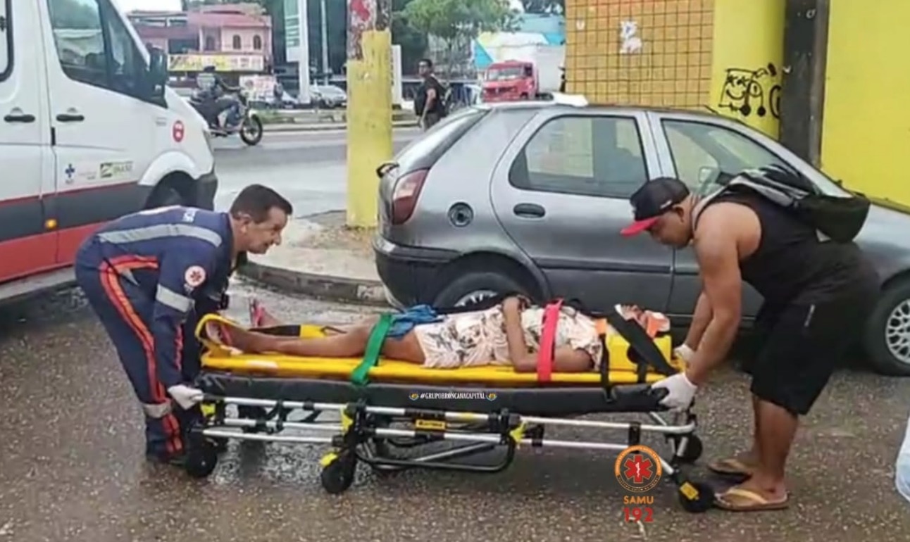 Homem agride mulher à tijolada em feira de Manaus  