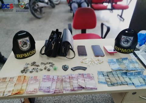 Em Manaus, suspeitos são presos com armas, drogas e dinheiro