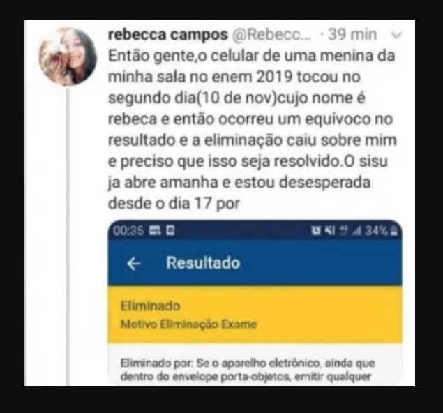 Troca de nome faz candidata zerar Enem; Inep admite erro e corrige nota