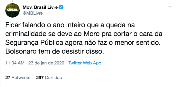 Movimentos de rua fazem campanha contra desmembramento de ministério