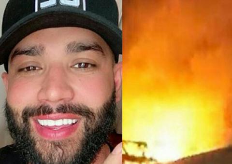 Vídeo: Palco de Gusttavo Lima pega fogo durante show e assusta público 