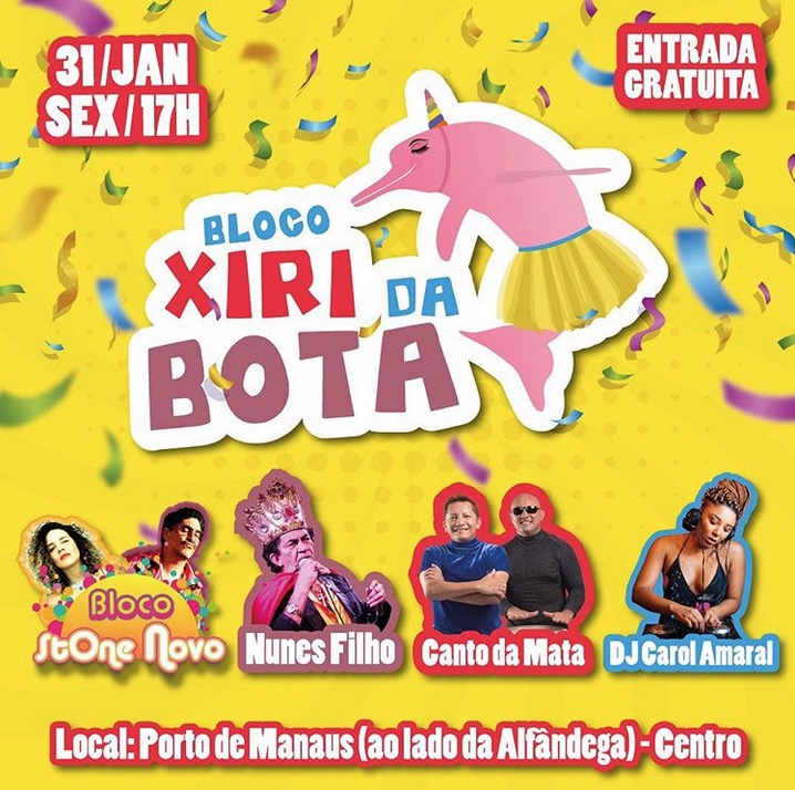 Bloco Xiri da Bota vai ferver Porto de Manaus neste Carnaval