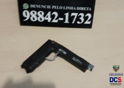 Homem rompe tornozeleira eletrônica e é preso com arma em Manaus