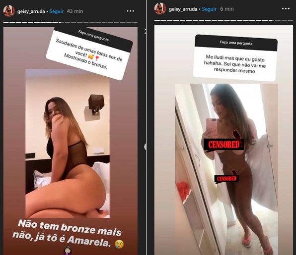 Geisy Arruda fica peladona e enlouquece seguidores 