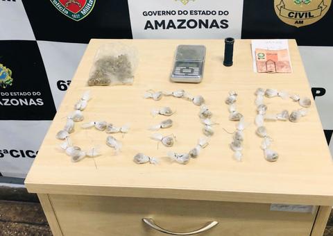 Adolescente é apreendido com drogas enterrada em área de mata em Manaus 