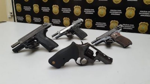 Aumenta apreensão de armas em Manaus e policial agora ganha premiação
