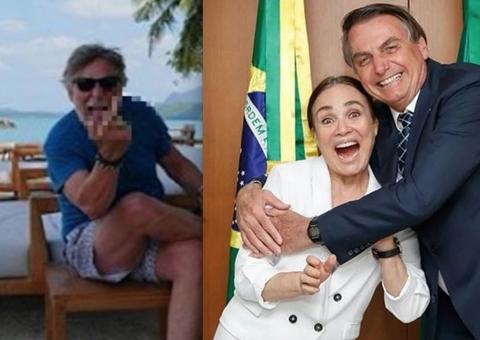 Após polêmica com José de Abreu, Regina Duarte expõe globais que apoiam 'casamento' com Bolsonaro