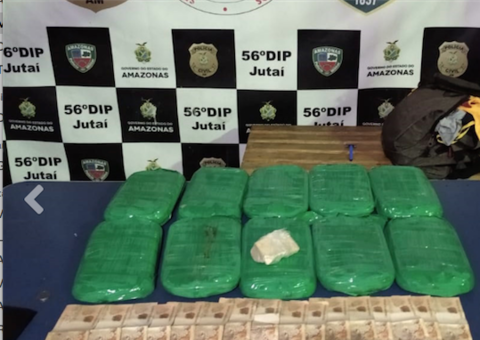 Suspeito é preso com 10kg de cocaína em embarcação no Amazonas
