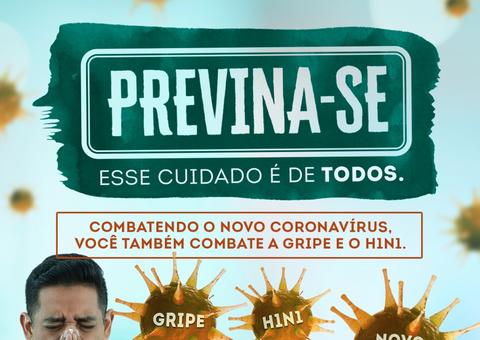 Coronavírus: Previna-se! Esse cuidado é de todos