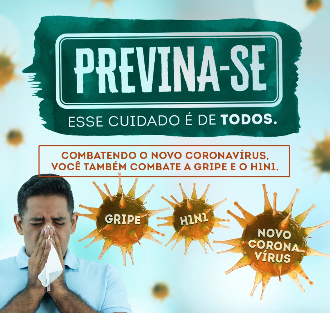 Coronavírus: Previna-se! Esse cuidado é de todos