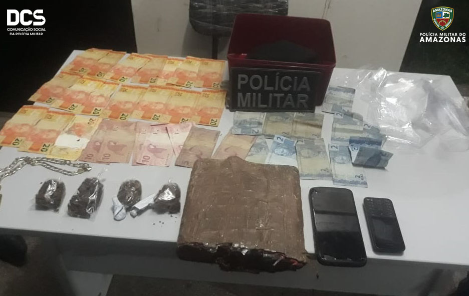 Suspeito tenta fugir mas é preso com drogas no Amazonas