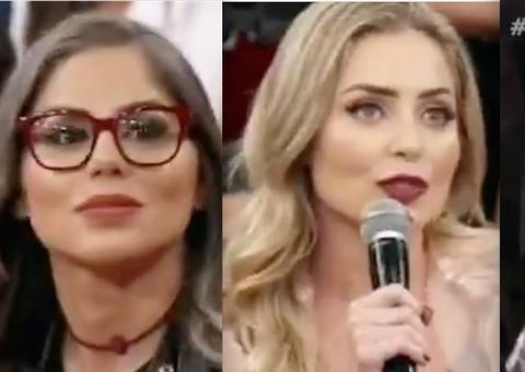 No Altas Horas, ex-BBB Paula defende Petrix e climão se instaura 