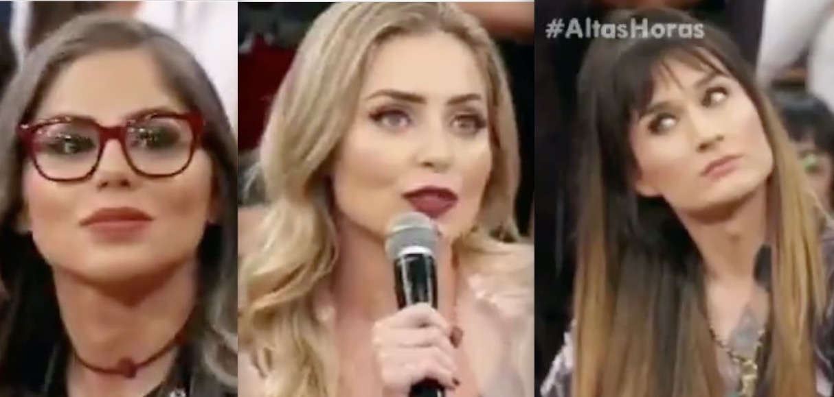 No Altas Horas, ex-BBB Paula defende Petrix e climão se instaura 