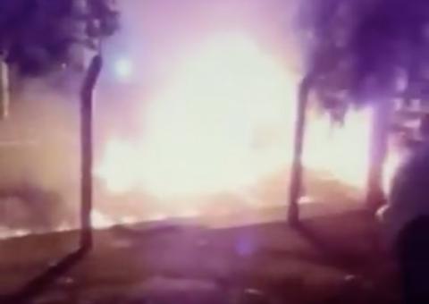 Vídeo mostra carro de sertanejo Henrique em chamas após grave acidente