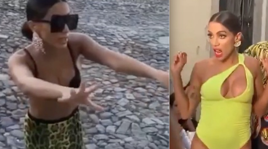 Vídeo: Anitta faz pedido de porta em porta e irrita moradores durante gravação em Salvador 