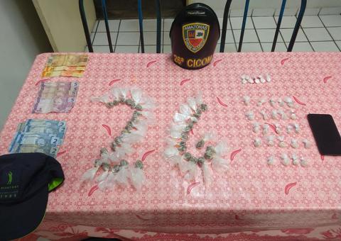 Adolescente é apreendido no momento em que vendia drogas em rua de Manaus 