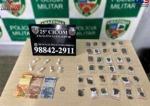 Com drogas embaladas, adolescente tenta fugir, mas é detido pela polícia em Manaus 