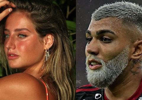 Após negar affair, Gabigol deixa Sapucaí acompanhado de Bruna Griphao