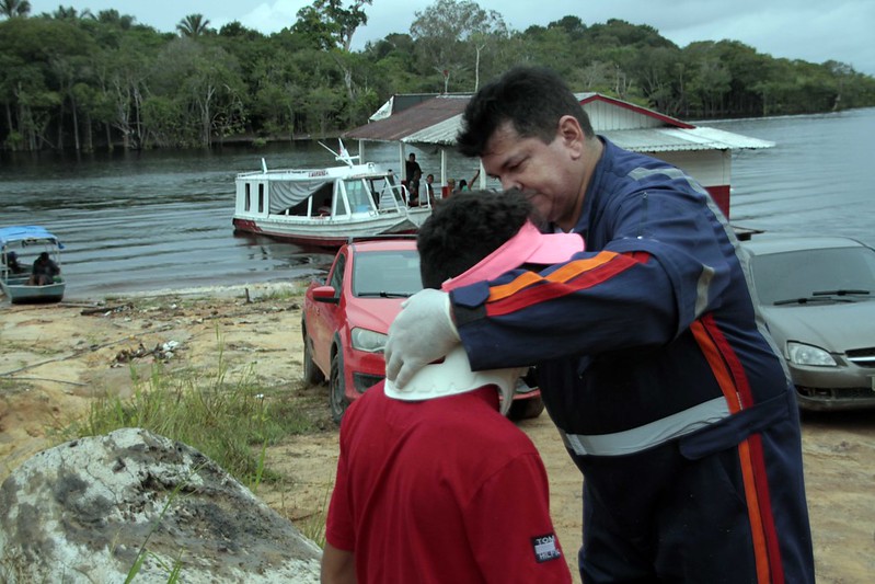Atendimento a ribeirinhos acontece com Samu Fluvial em Manaus