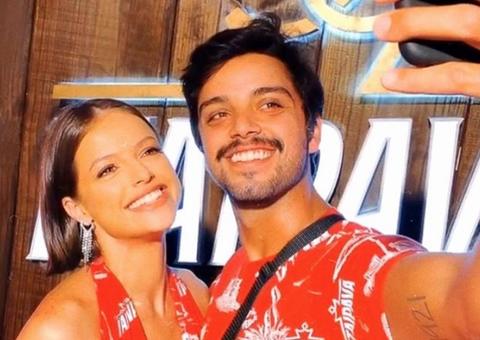Com direito a beliscão, Agatha Moreira e Rodrigo Simas são flagrados discutindo em camarote no Rio