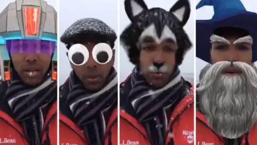 Repórter esquece filtro engraçado ligado em transmissão ao vivo