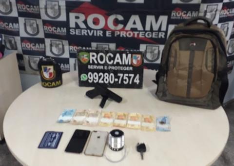 Trio suspeito de fazer arrastão é preso com arma falsa e carro roubado em Manaus