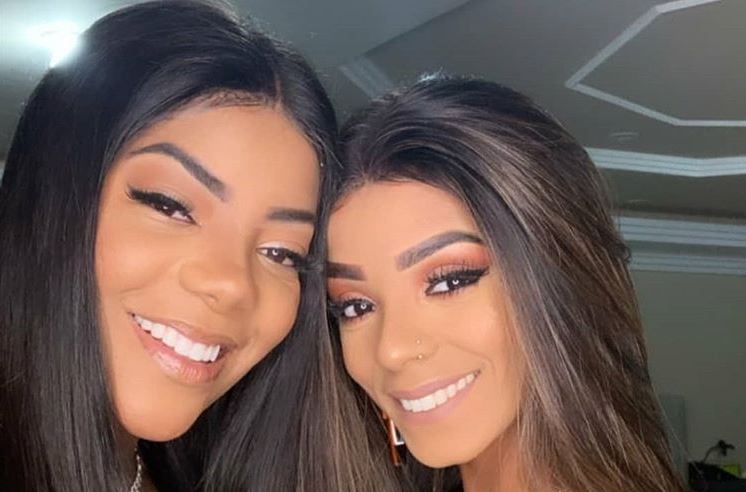 Ludmilla dá tapinha na cara da esposa Brunna durante show 