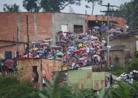 Com tornozeleira eletrônica, homem é detido durante desocupação do Monte Horebe