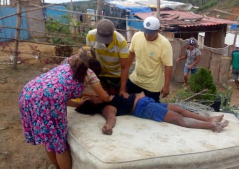 Grávida passa mal e desmaia durante reintegração no Monte Horebe 