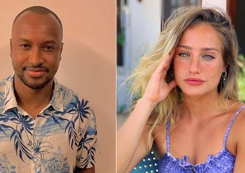 Thiaguinho e Bruna Griphao trocam beijos em camarote, diz colunista 