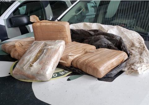 Após denúncia, polícia encontra drogas enterradas no quintal de casa no Monte Horebe