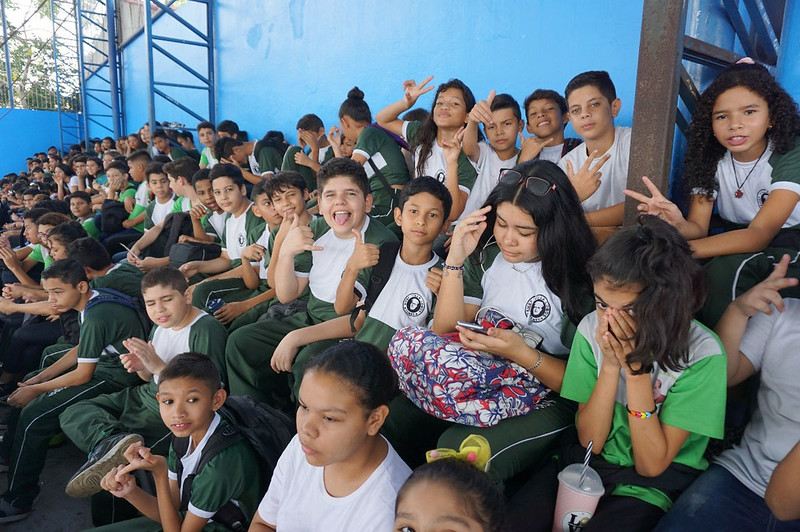 Em Manaus, estudantes participam do projeto ‘Oca vai à Escola'