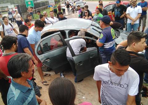Acidente grave deixa feridos em área próxima ao centro de treinamento do Detran em Manaus