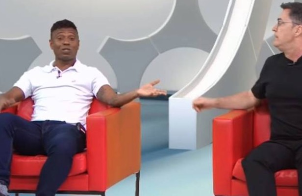 Ex-jogador Edilson e repórter fazem barraco durante programa de Neto na Band