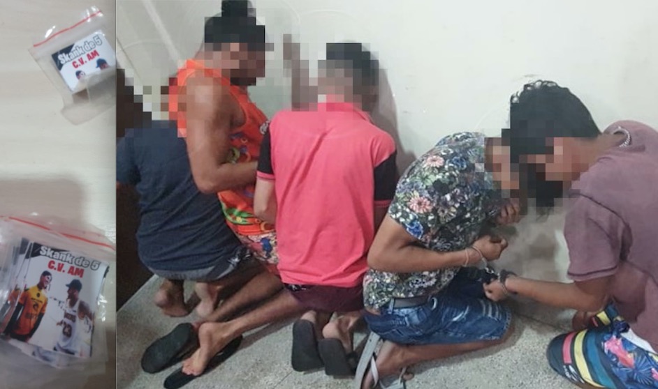 Grupo tenta fugir da PM em carro com adolescentes sequestrados e drogas do CV em Manaus