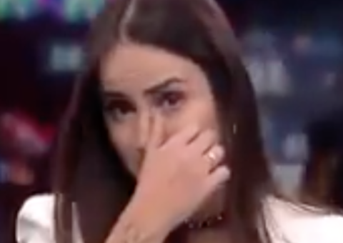 Ao vivo, Mari Palma não segura a emoção e chora ao estrear na CNN Brasil 