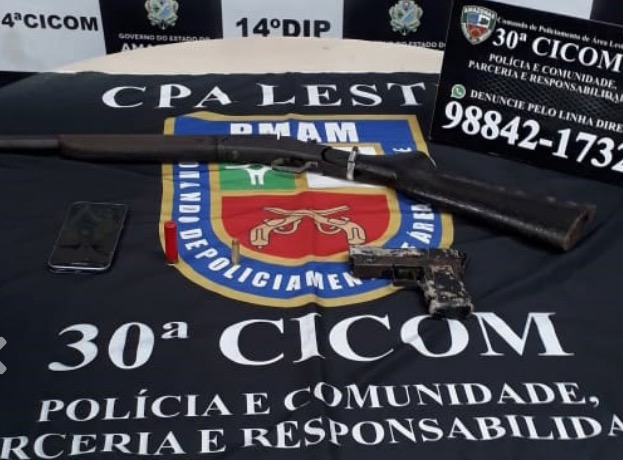 Suspeito de realizar assaltos usando espingarda é preso em Manaus 