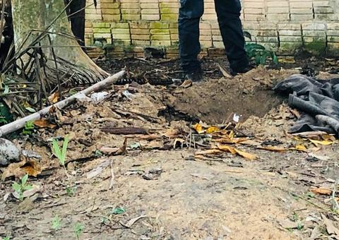 Mãe chama polícia ao flagrar filho abrindo cova para esconder garota morta em Manaus