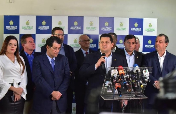 Wilson Lima faz teste para coronavírus após encontro com Davi Alcolumbre em Manaus