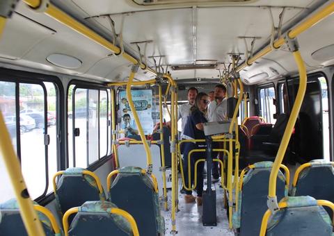 Fiscalização da Visa Manaus inspeciona garagens de empresas de ônibus