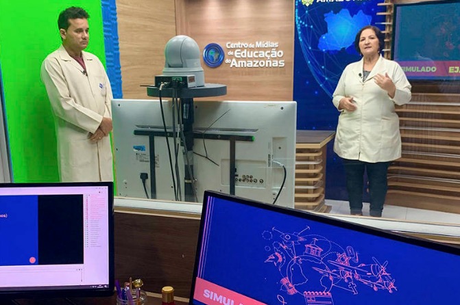 Aulas serão transmitidas em TV aberta para 180 mil alunos da rede pública do Amazonas