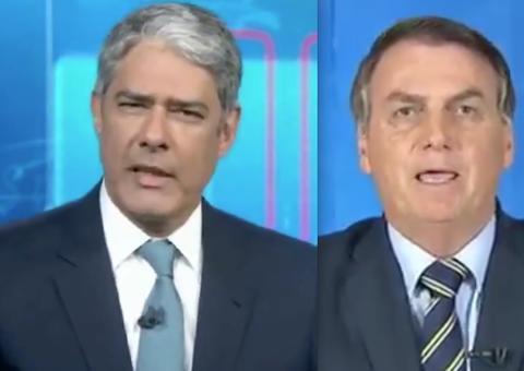 No Jornal Nacional, Bonner detona discurso de Bolsonaro e internautas piram: 'jantou'