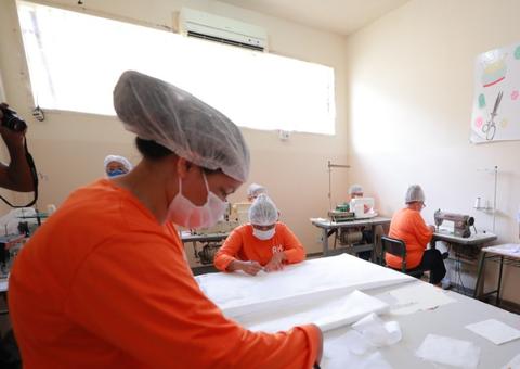 Em presídios do Amazonas serão produzidas 120 mil máscaras e álcool 70º 