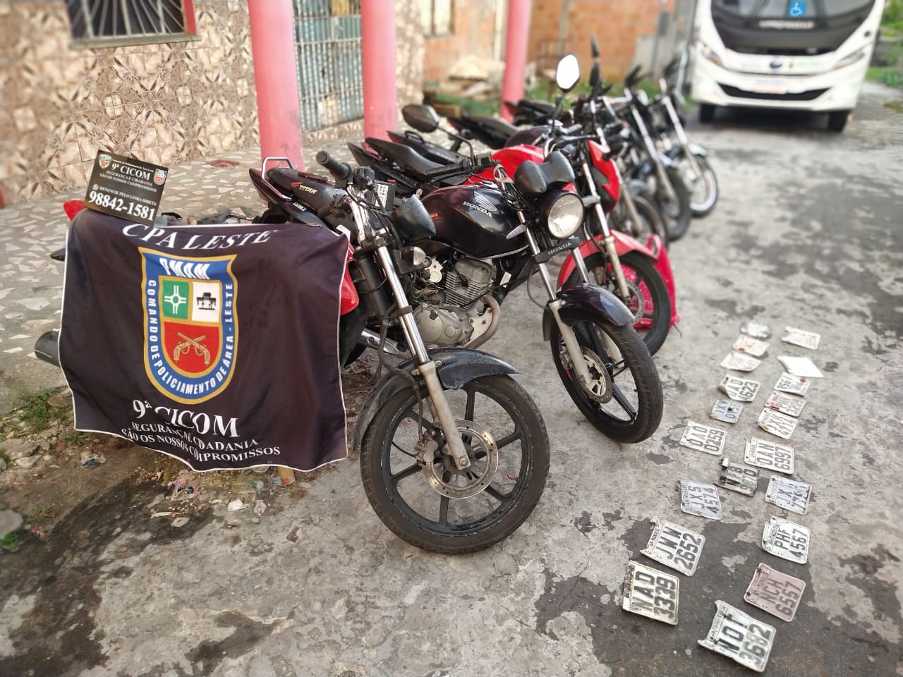 Polícia recupera nove veículos roubados em  Manaus