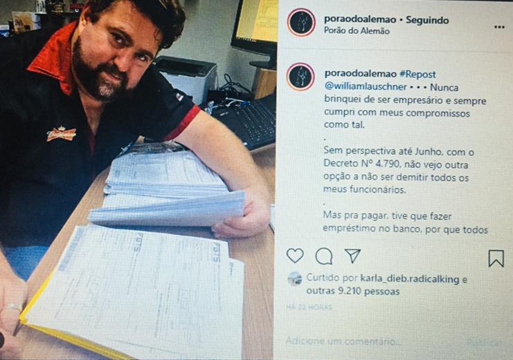 Dono do Porão do Alemão anuncia demissão em massa durante quarentena em Manaus