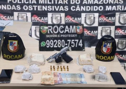 Trio que aproveitava quarentena para vender drogas em terreno baldio é preso em Manaus