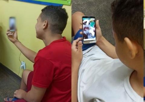 Reeducandos fazem videochamadas para família após suspensão de visitas